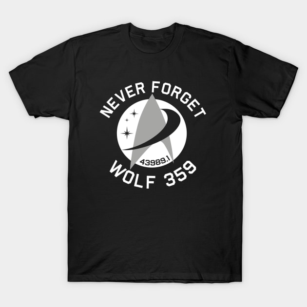 Never Forget Wolf 359 T-Shirt by PopCultureShirts